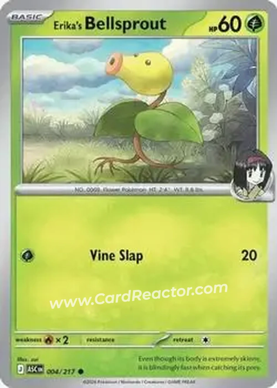2026 Pokemon Mega Evolution Ascended Heroes #004/217 - Erika's Bellsprout - Front