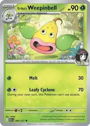 2026 Pokemon Mega Evolution Ascended Heroes #005/217 Erika's Weepinbell