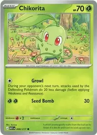 2026 Pokemon Mega Evolution Ascended Heroes #008/217 Chikorita