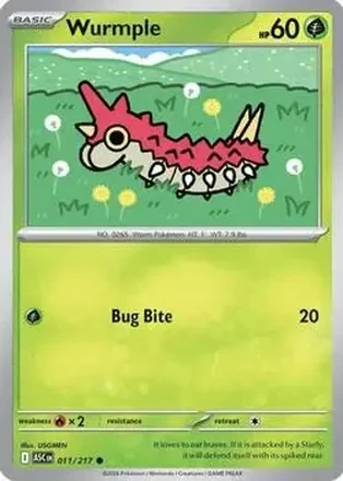 2026 Pokemon Mega Evolution Ascended Heroes #011/217 Wurmple