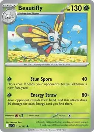 2026 Pokemon Mega Evolution Ascended Heroes #013/217 Beautifly