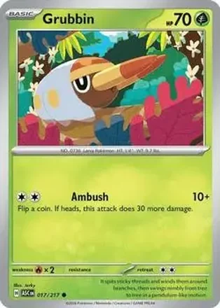 2026 Pokemon Mega Evolution Ascended Heroes #017/217 Grubbin