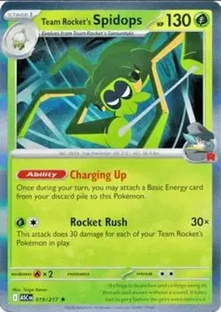 2026 Pokemon Mega Evolution Ascended Heroes #019/217 Team Rocket's Spidops