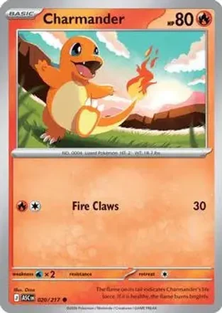 2026 Pokemon Mega Evolution Ascended Heroes #020/217 - Charmander