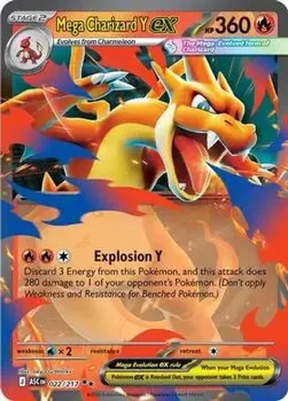 2026 Pokemon Mega Evolution Ascended Heroes #022/217 Mega Charizard Y ex