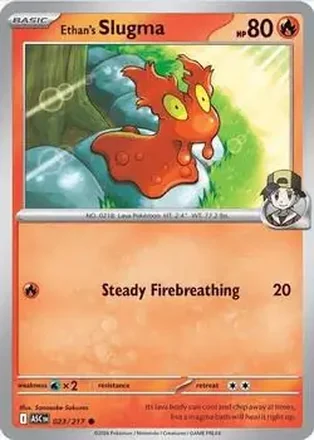 2026 Pokemon Mega Evolution Ascended Heroes #023/217 Ethan's Slugma