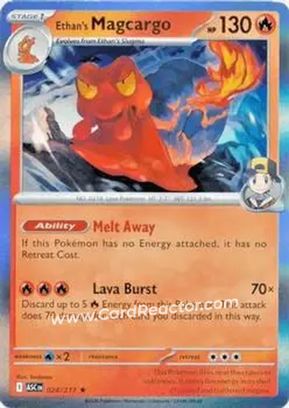 2026 Pokemon Mega Evolution Ascended Heroes #024/217 - Ethan's Magcargo