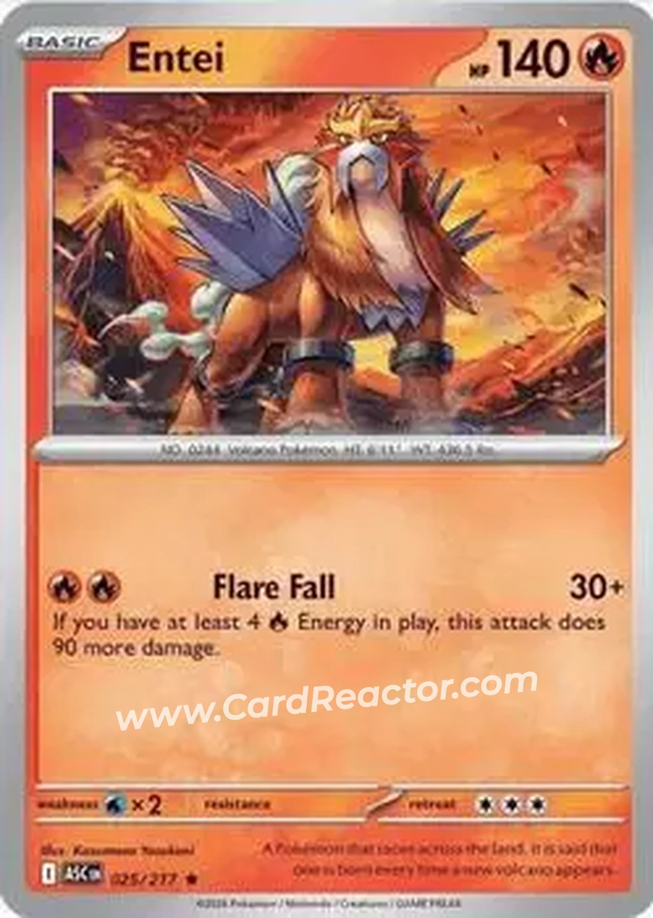 2026 Pokemon Mega Evolution Ascended Heroes #025/217 - Entei