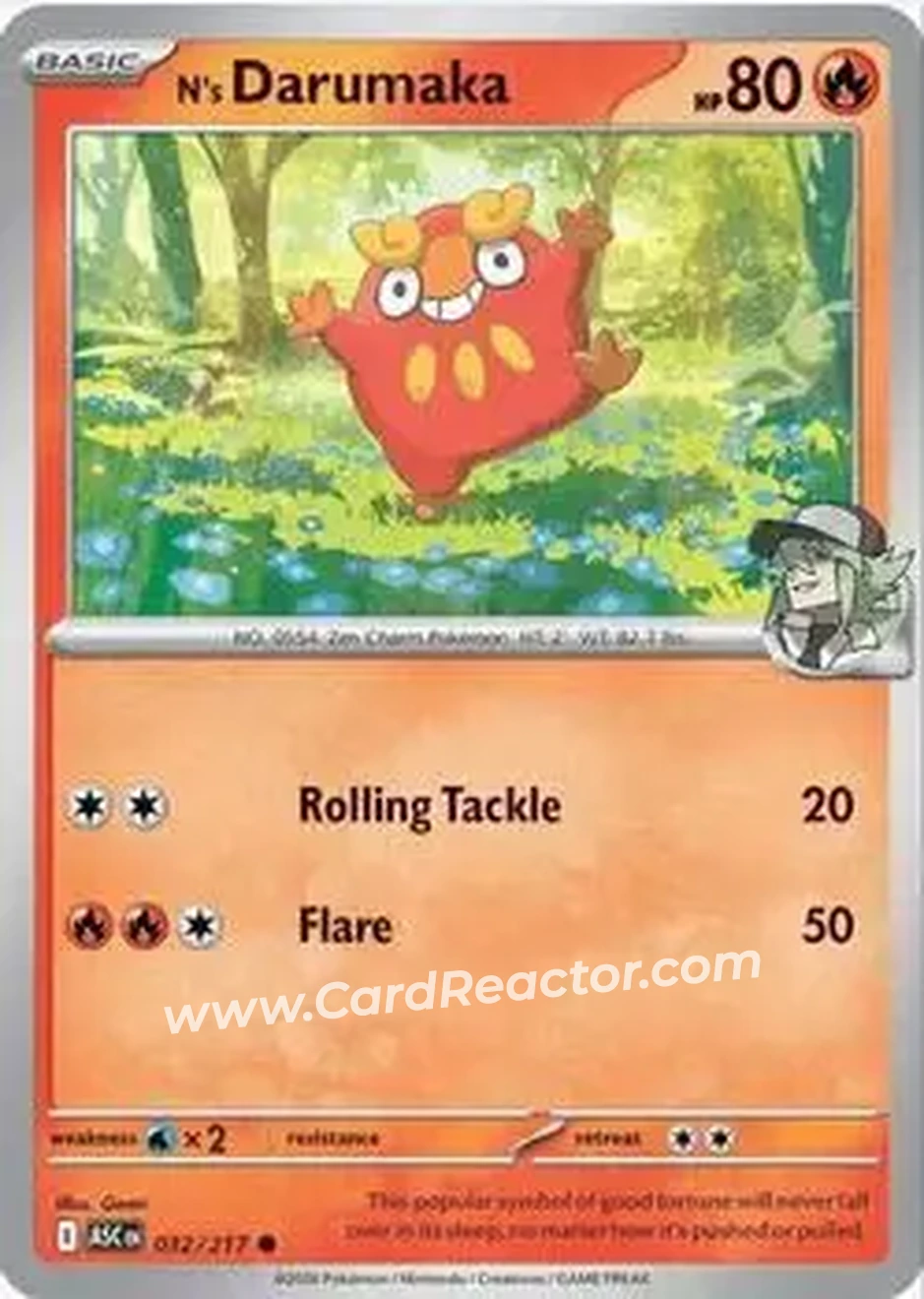 2026 Pokemon Mega Evolution Ascended Heroes #032/217 - N's Darumaka
