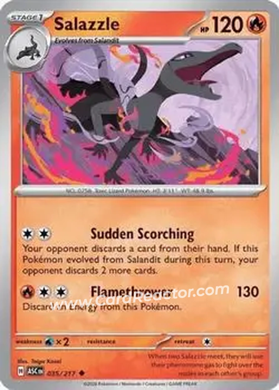 2026 Pokemon Mega Evolution Ascended Heroes #035/217 - Salazzle