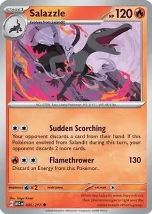 2026 Pokemon Mega Evolution Ascended Heroes #035/217 - Salazzle