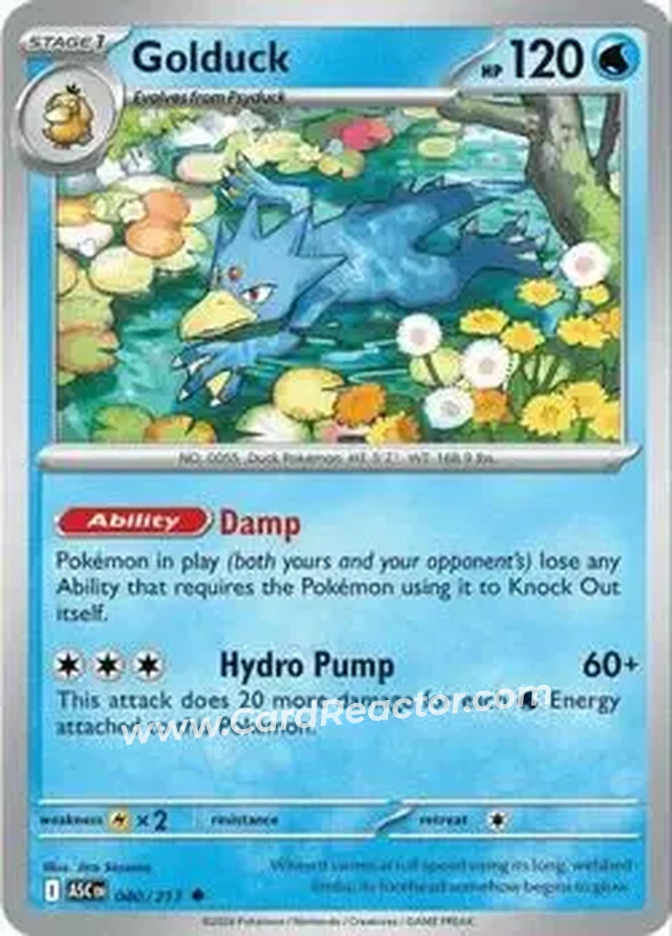 2026 Pokemon Mega Evolution Ascended Heroes #040/217 - Golduck - Front