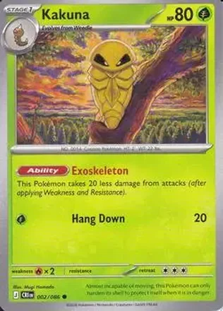 2026 Pokemon Mega Evolution Chaos Rising #002/086 - Kakuna