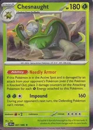2026 Pokemon Mega Evolution Chaos Rising #007/086 - Chesnaught