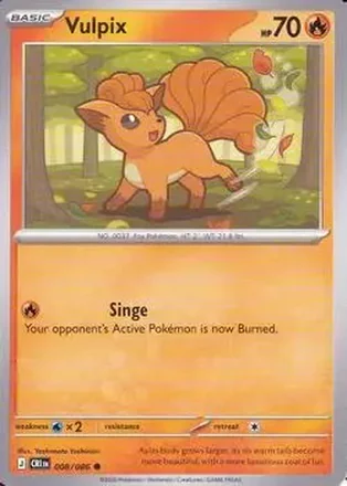 2026 Pokemon Mega Evolution Chaos Rising #008/086 - Vulpix