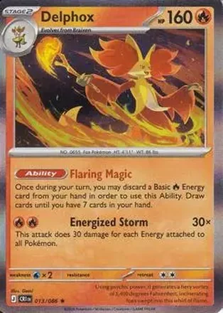 2026 Pokemon Mega Evolution Chaos Rising #013/086 - Delphox
