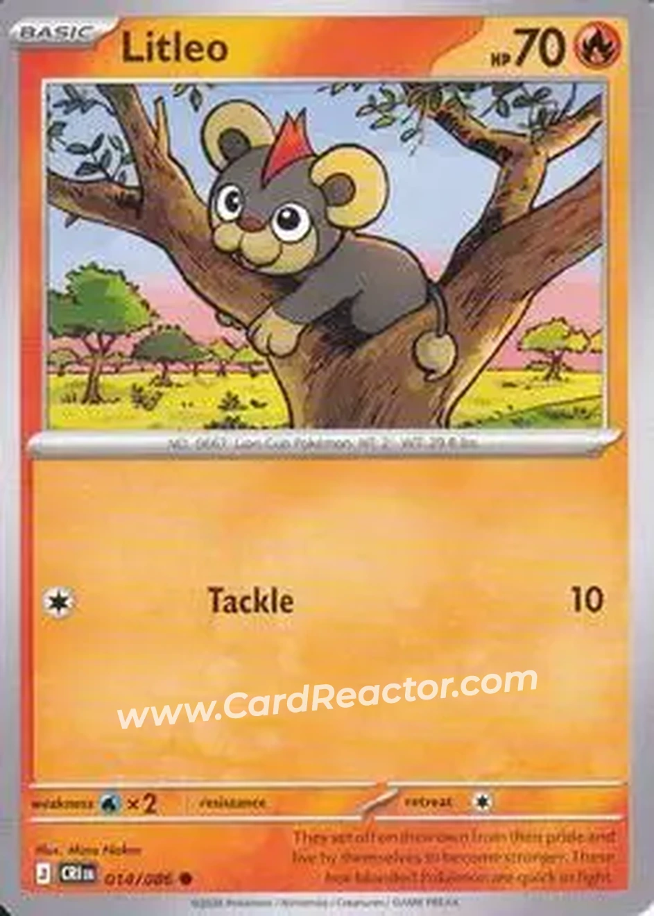 2026 Pokemon Mega Evolution Chaos Rising #014/086 - Litleo