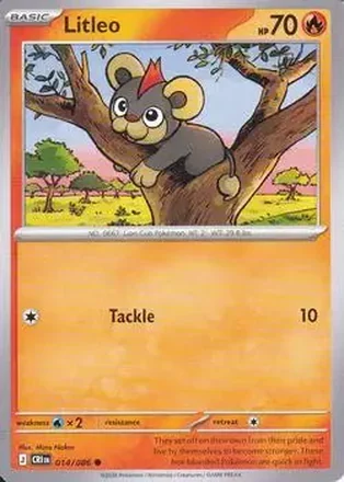 2026 Pokemon Mega Evolution Chaos Rising #014/086 - Litleo