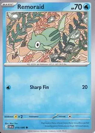 2026 Pokemon Mega Evolution Chaos Rising #016/086 - Remoraid