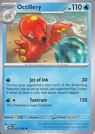 2026 Pokemon Mega Evolution Chaos Rising #017/086 Octillery