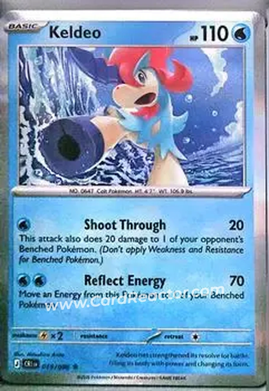 2026 Pokemon Mega Evolution Chaos Rising #019/086 - Keldeo
