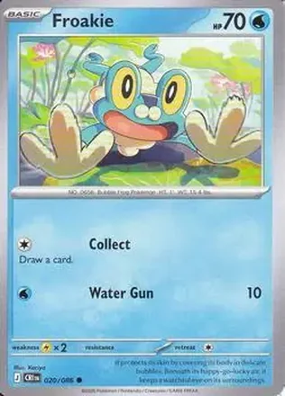 2026 Pokemon Mega Evolution Chaos Rising #020/086 Froakie