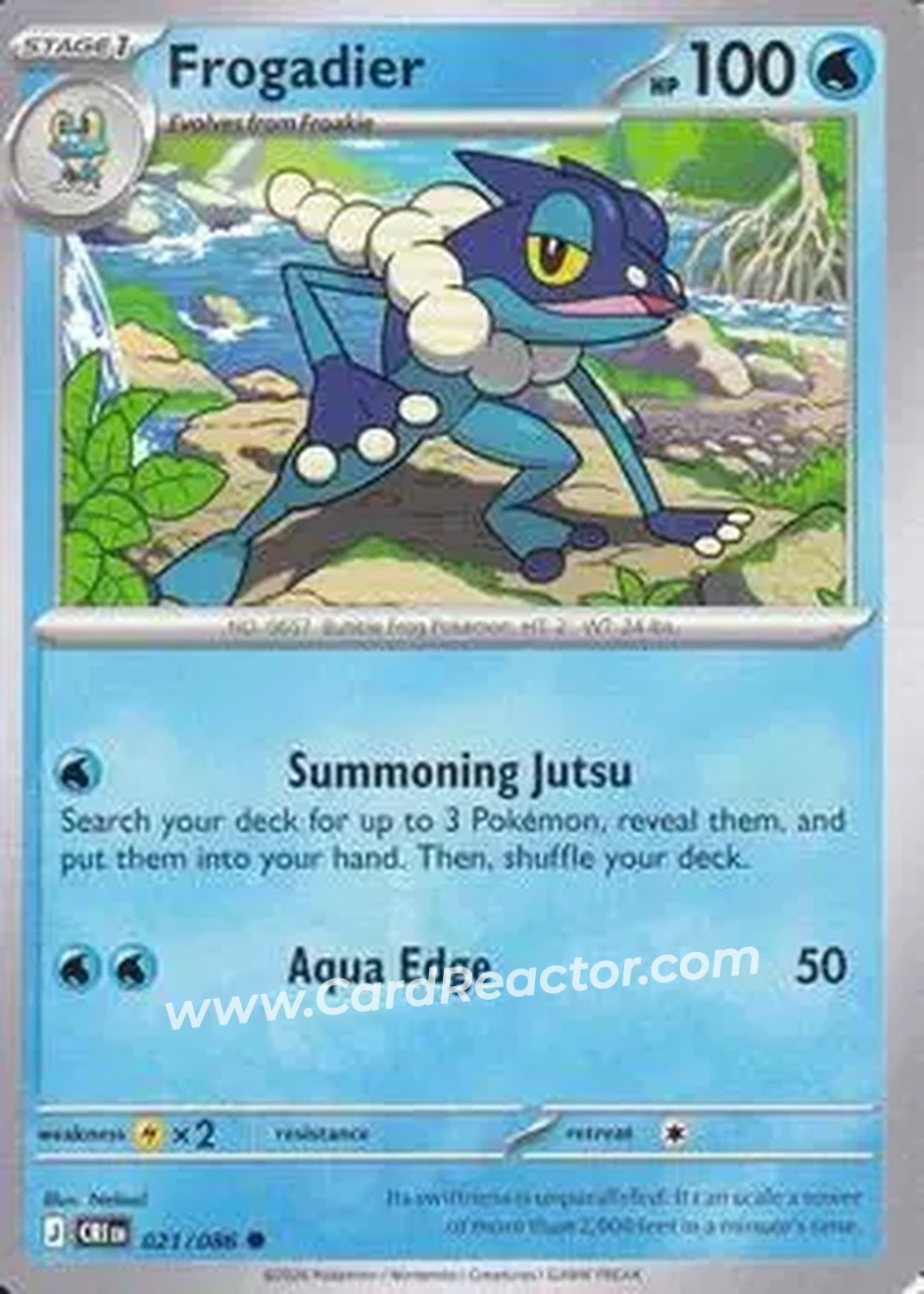 2026 Pokemon Mega Evolution Chaos Rising #021/086 - Frogadier