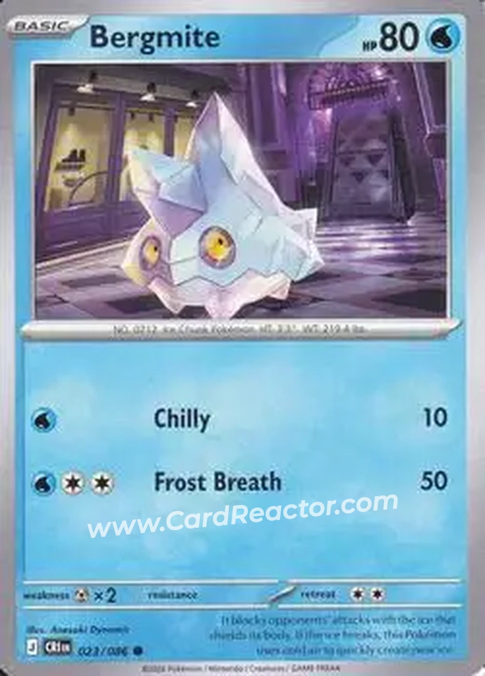 2026 Pokemon Mega Evolution Chaos Rising #023/086 - Bergmite
