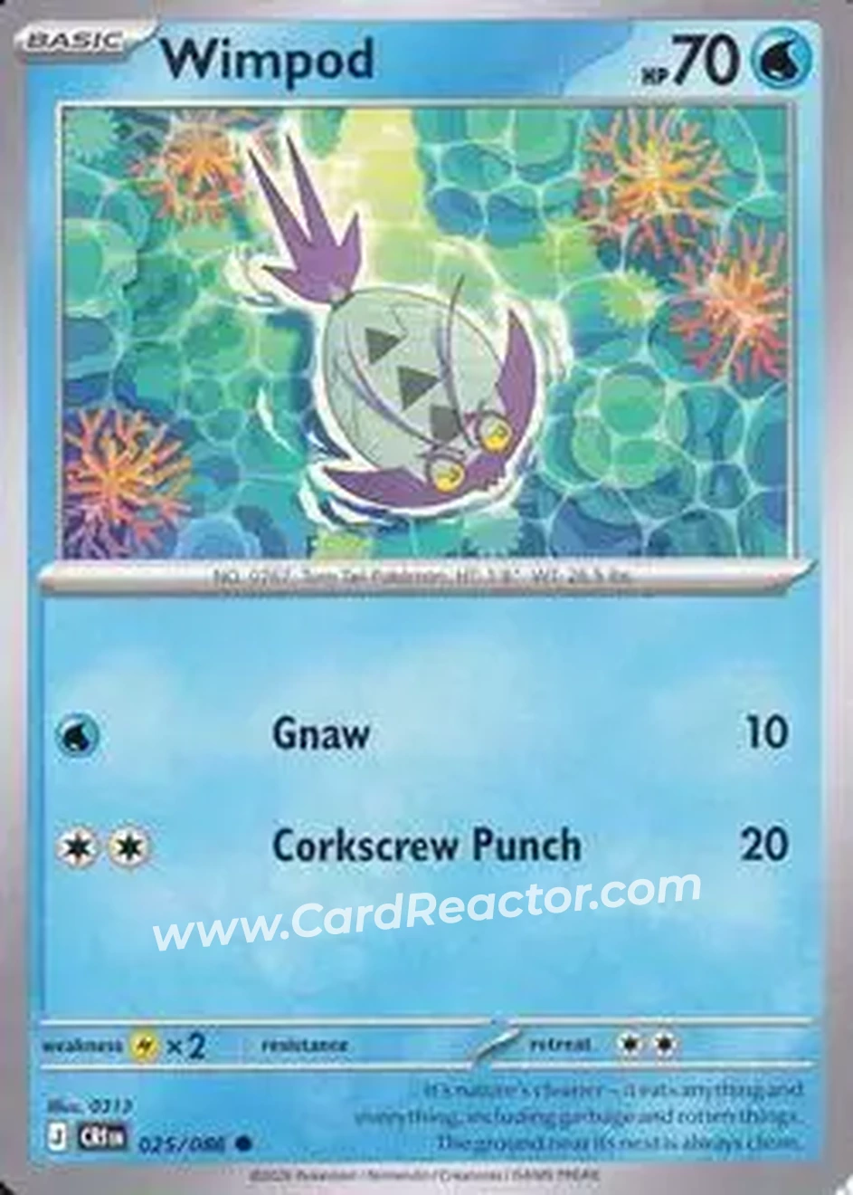 2026 Pokemon Mega Evolution Chaos Rising #025/086 - Wimpod