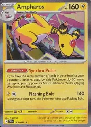 2026 Pokemon Mega Evolution Chaos Rising #029/086 - Ampharos