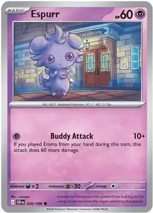2026 Pokemon Mega Evolution Chaos Rising #036/086 - Espurr