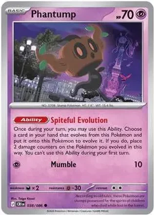 2026 Pokemon Mega Evolution Chaos Rising #038/086 - Phantump