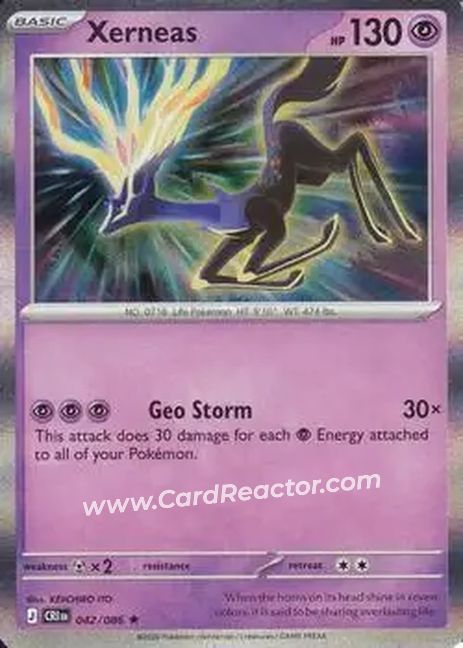 2026 Pokemon Mega Evolution Chaos Rising #042/086 - Xerneas