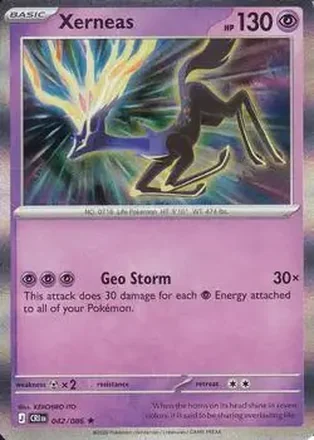 2026 Pokemon Mega Evolution Chaos Rising #042/086 - Xerneas