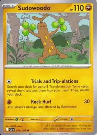 2026 Pokemon Mega Evolution Chaos Rising #043/086 - Sudowoodo