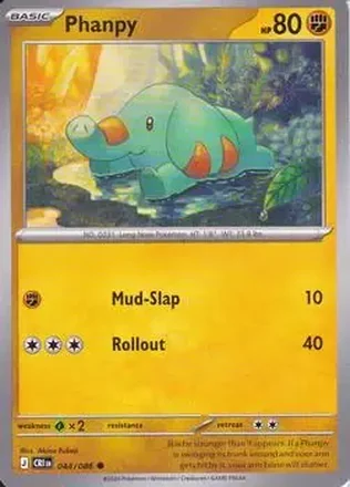 2026 Pokemon Mega Evolution Chaos Rising #044/086 - Phanpy