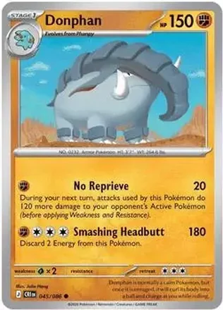 2026 Pokemon Mega Evolution Chaos Rising #045/086 - Donphan