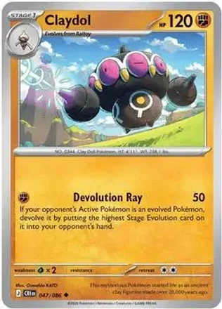 2026 Pokemon Mega Evolution Chaos Rising #047/086 - Claydol