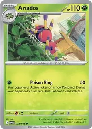 2026 Pokemon Mega Evolution Perfect Order #002/088 - アリアドス