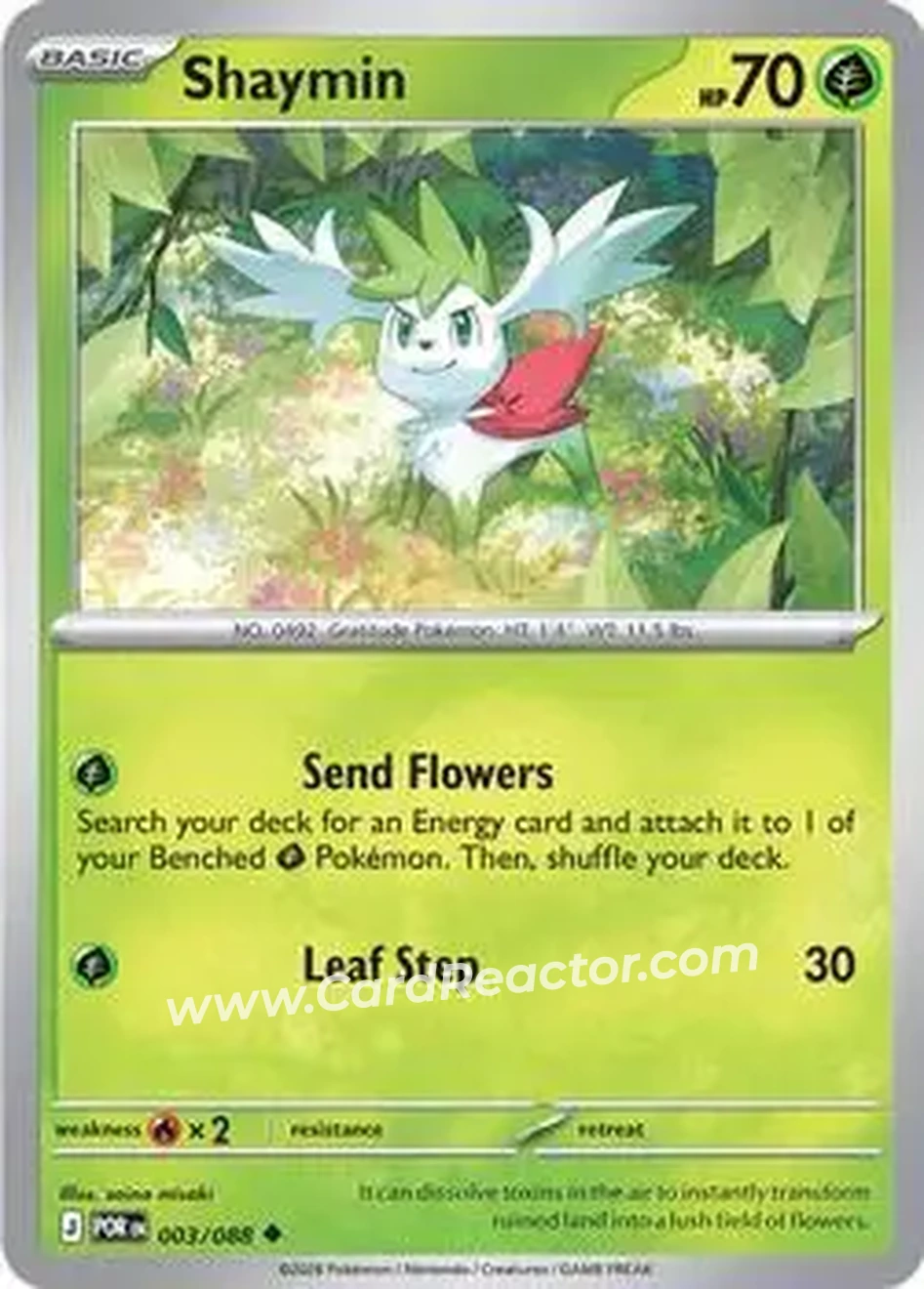 2026 Pokemon Mega Evolution Perfect Order #003/088 - Shaymin