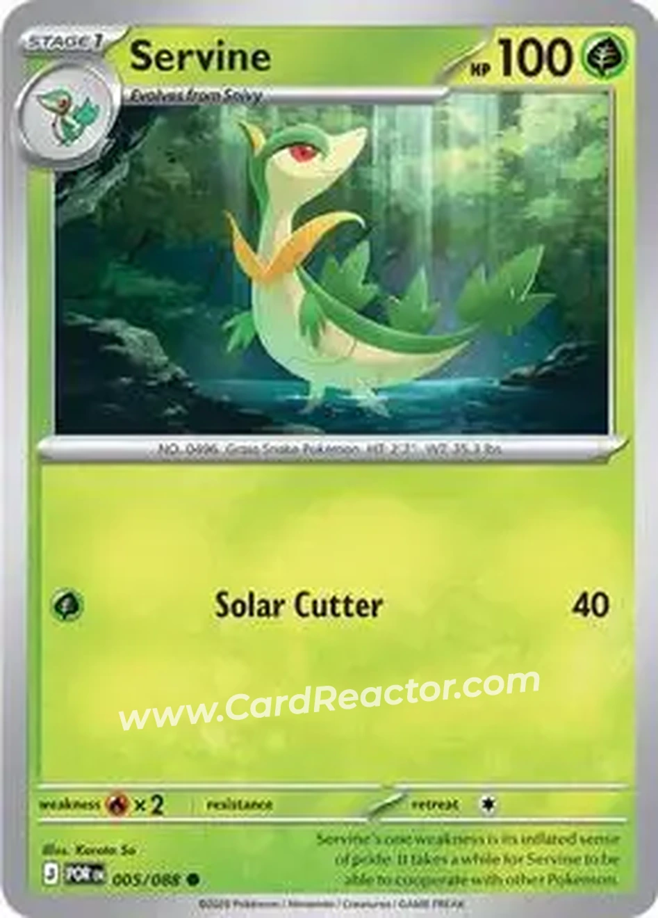 2026 Pokemon Mega Evolution Perfect Order #005/088 - ジャノビー - Front