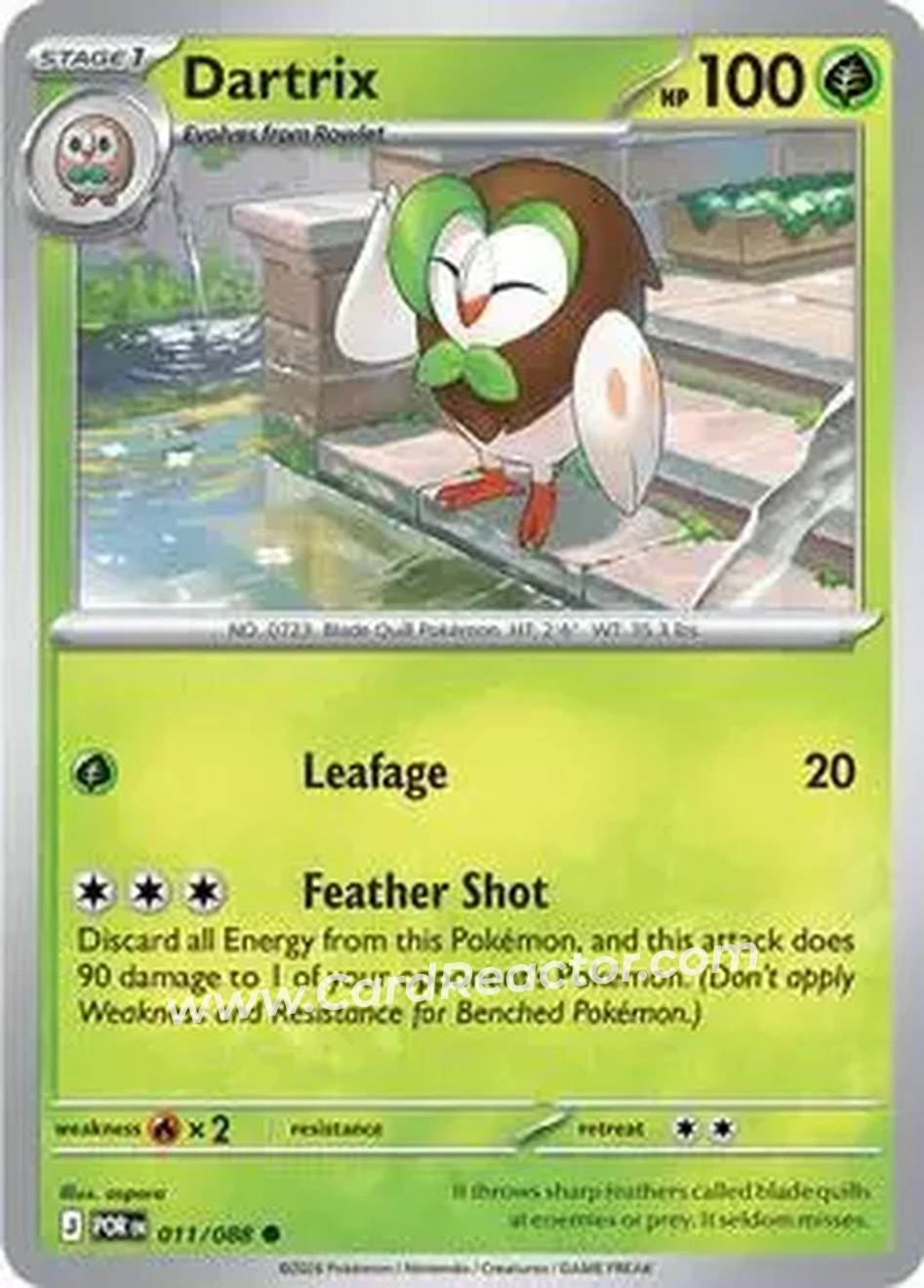 2026 Pokemon Mega Evolution Perfect Order #011/088 - Dartrix