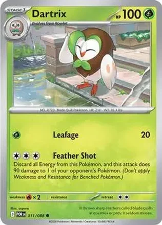 2026 Pokemon Mega Evolution Perfect Order #011/088 - Dartrix