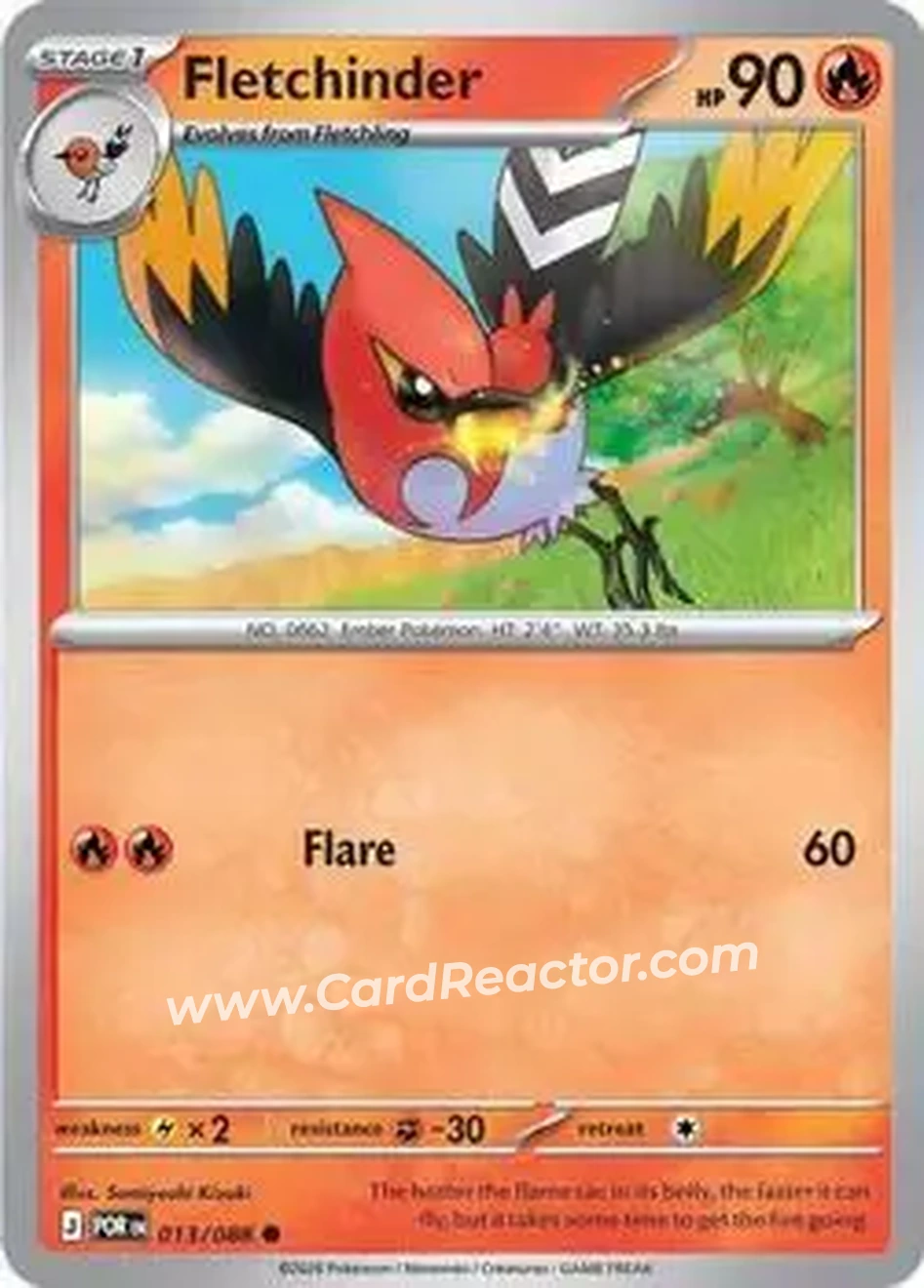 2026 Pokemon Mega Evolution Perfect Order #013/088 - ヒノヤコマ