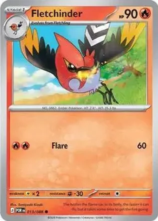 2026 Pokemon Mega Evolution Perfect Order #013/088 - ヒノヤコマ