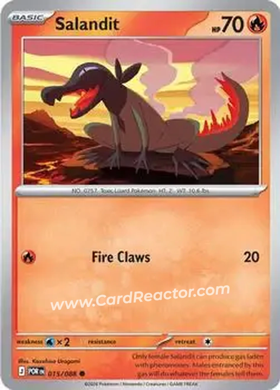2026 Pokemon Mega Evolution Perfect Order #015/088 - Salandit