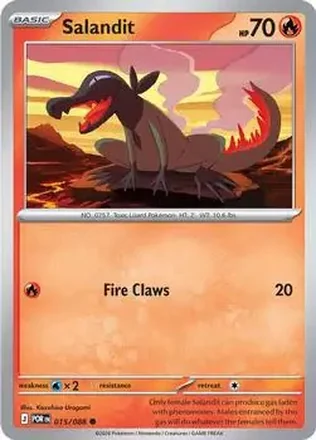 2026 Pokemon Mega Evolution Perfect Order #015/088 - Salandit