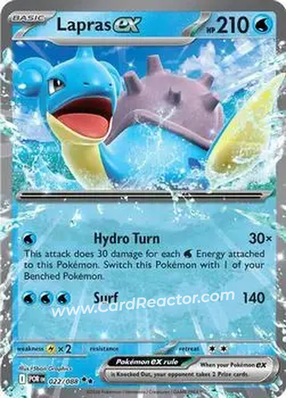 2026 Pokemon Mega Evolution Perfect Order #022/088 - Lapras - Front