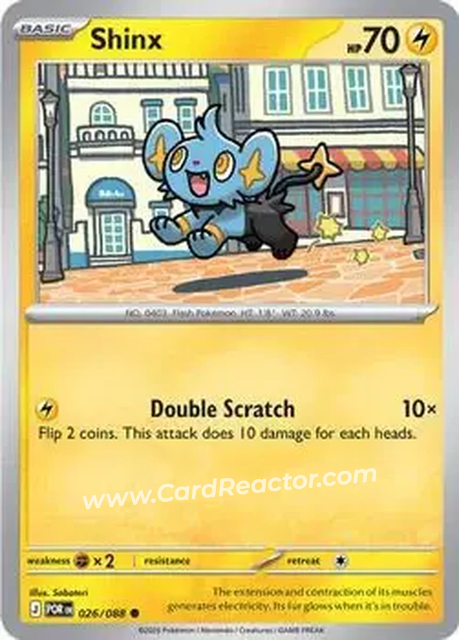 2026 Pokemon Mega Evolution Perfect Order #026/088 - コリンク - Front