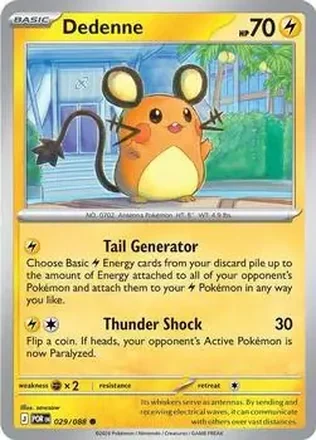 2026 Pokemon Mega Evolution Perfect Order #029/088 - デデンネ